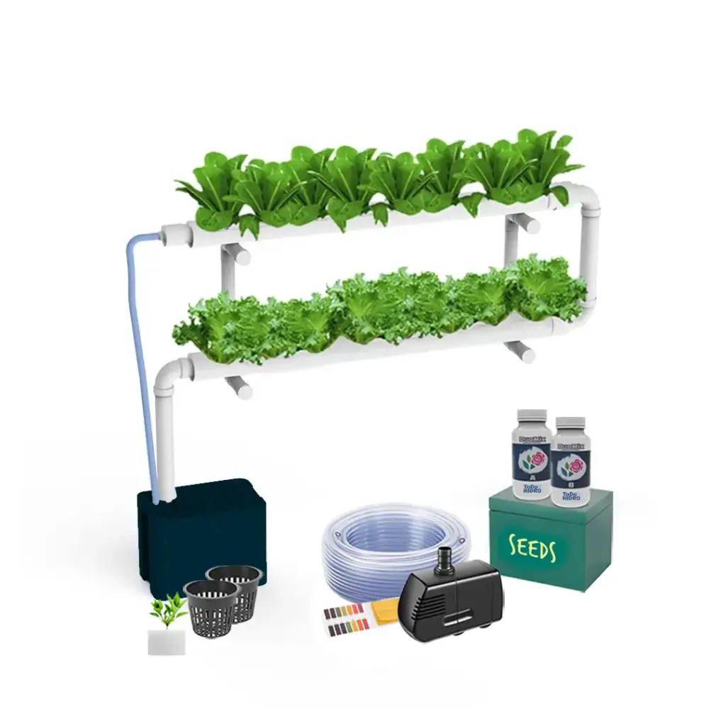 Hydroponic Kit N5A NFT System for 16 Plants, Complete Indoor Garden with Nutrients, Seeds & Accessories
