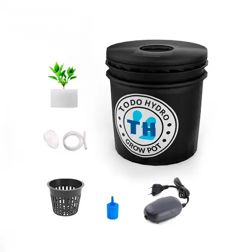 Grow Pot Initial DWC Hydro Bucket Kit with Air Pump & Accessories