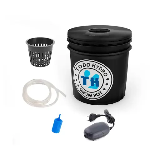 Grow Pot Economic DWC Hydro Bucket Kit with Air Pump & Accessories